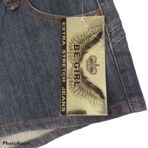 NWT Be-Girl Women Junior's Shorts Jeans Black Color Classic Style Embroidered - Picture 9 of 13